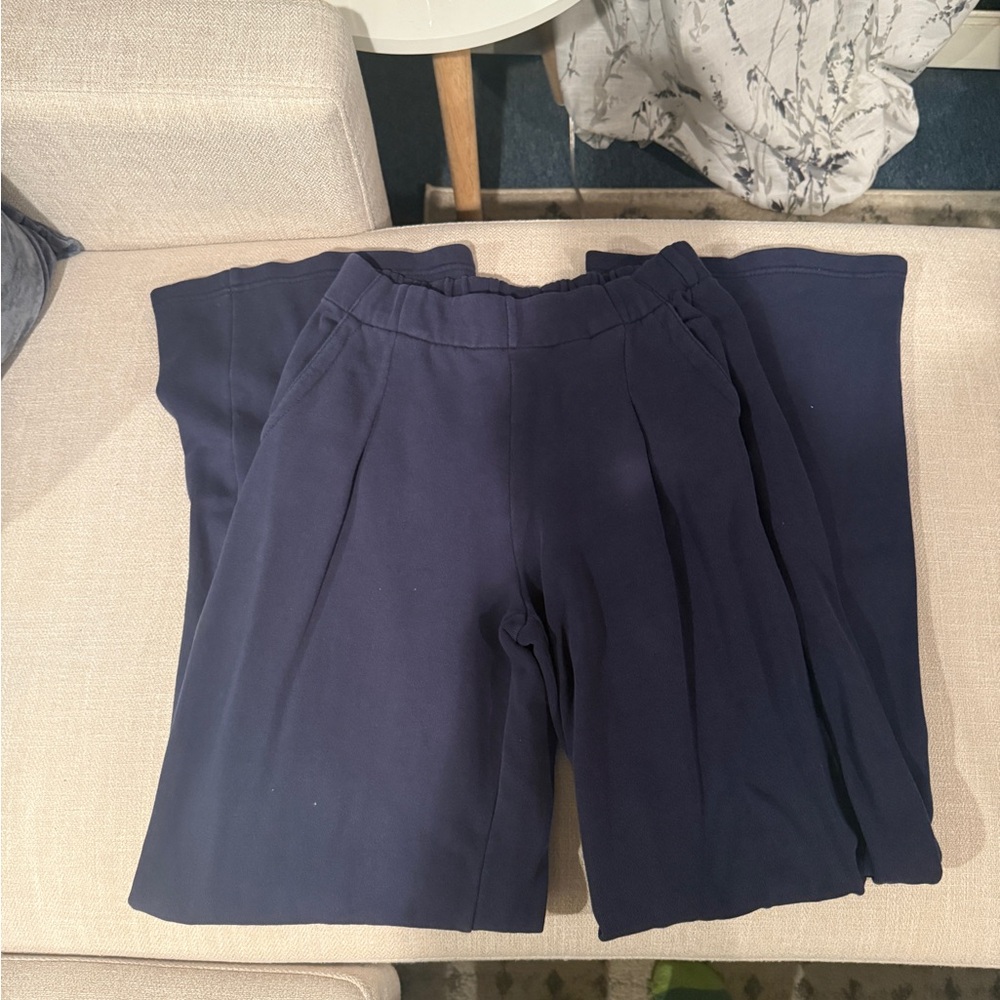 Aerie Deep Blue Wide Leg Pants